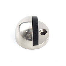 Solid rubber Zinc Alloy Wall Mounted Satin Nickel Round Ball Shape magnetic Door Stopper